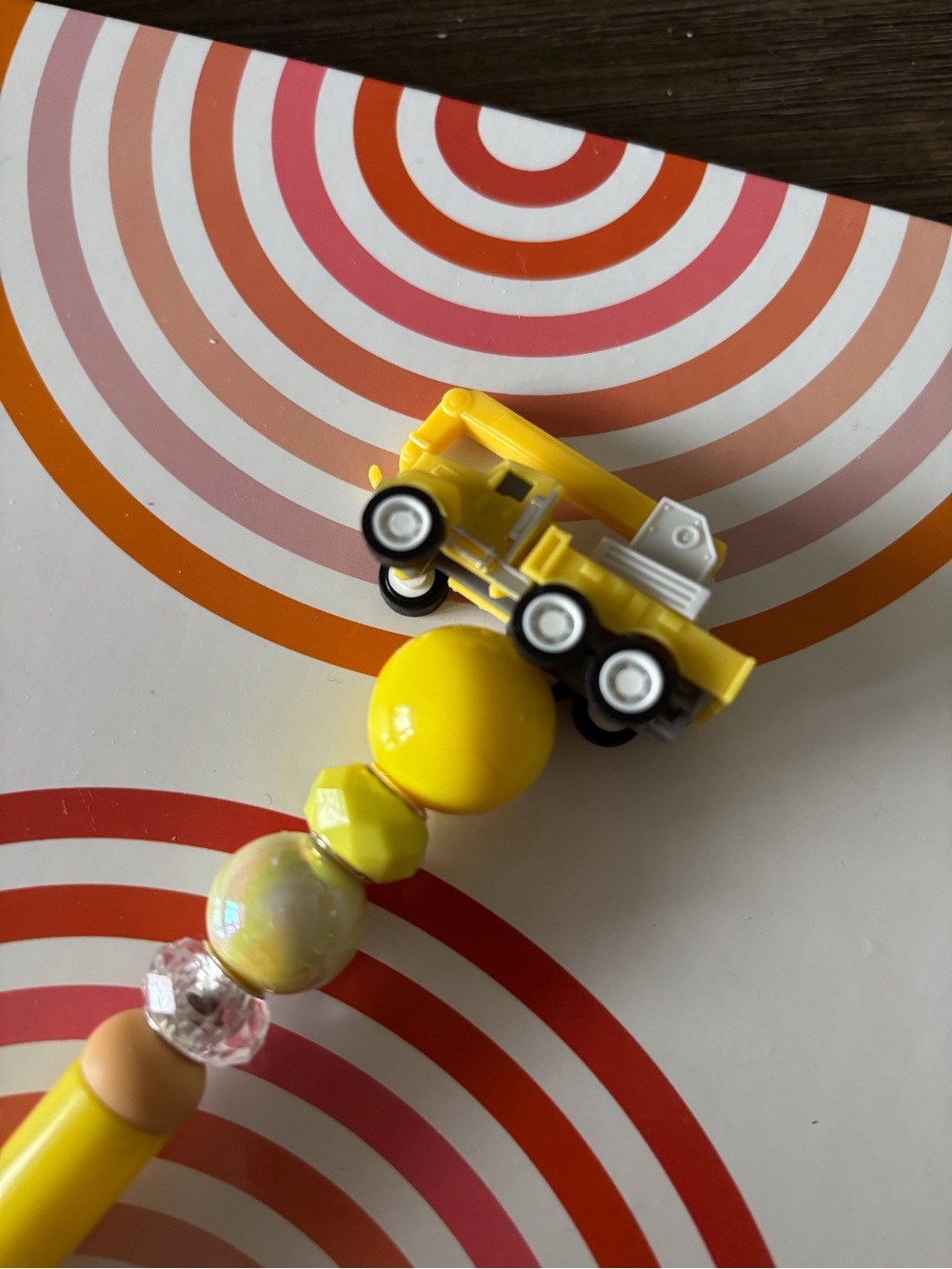 Large Trucks: Crane Handmade Beaded Pen